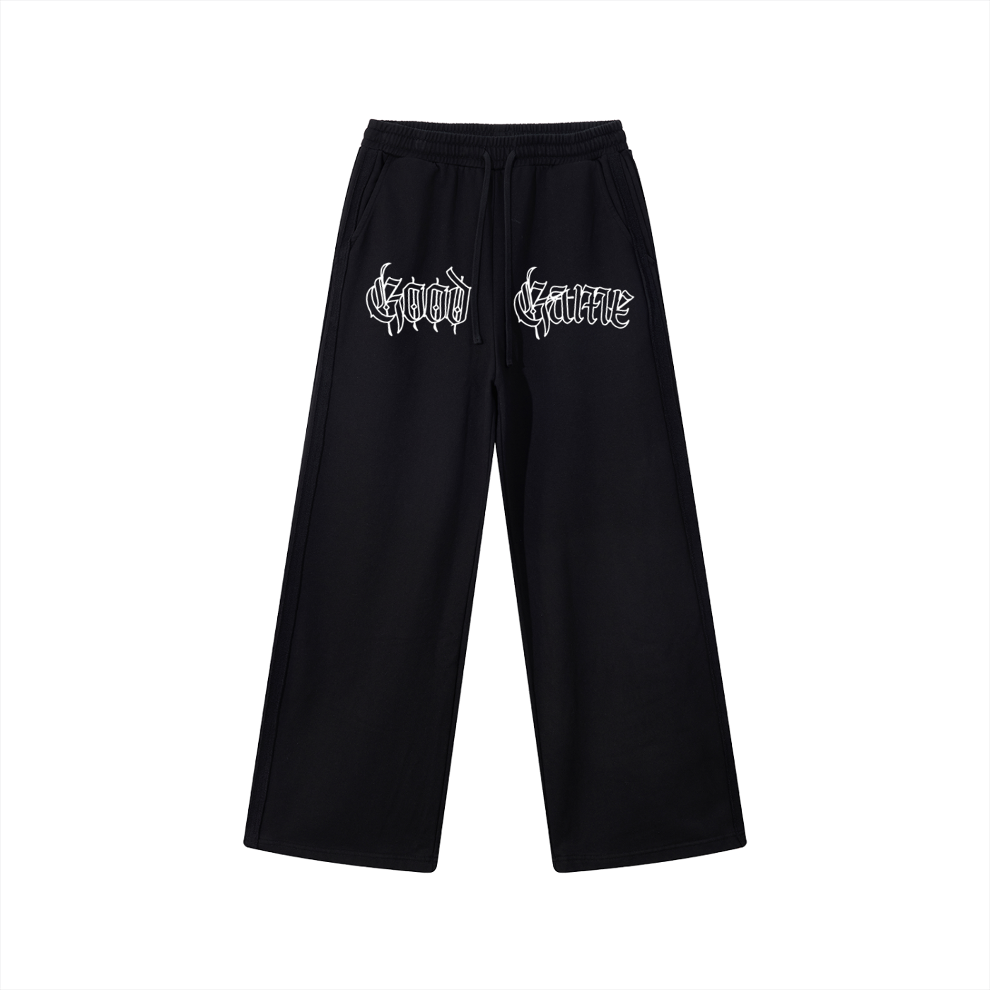 Contrast Tape Straight-Leg Sweatpants