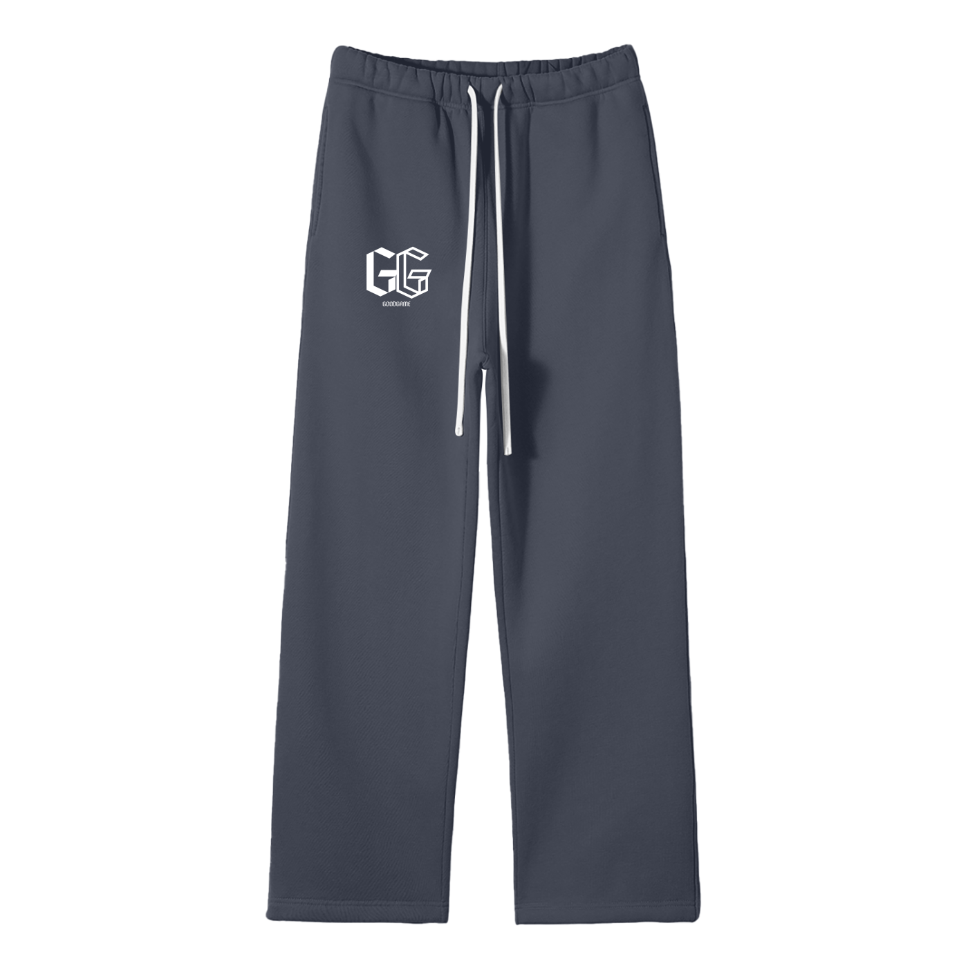 Unisex Solid Color Fleece Straight Leg Pants