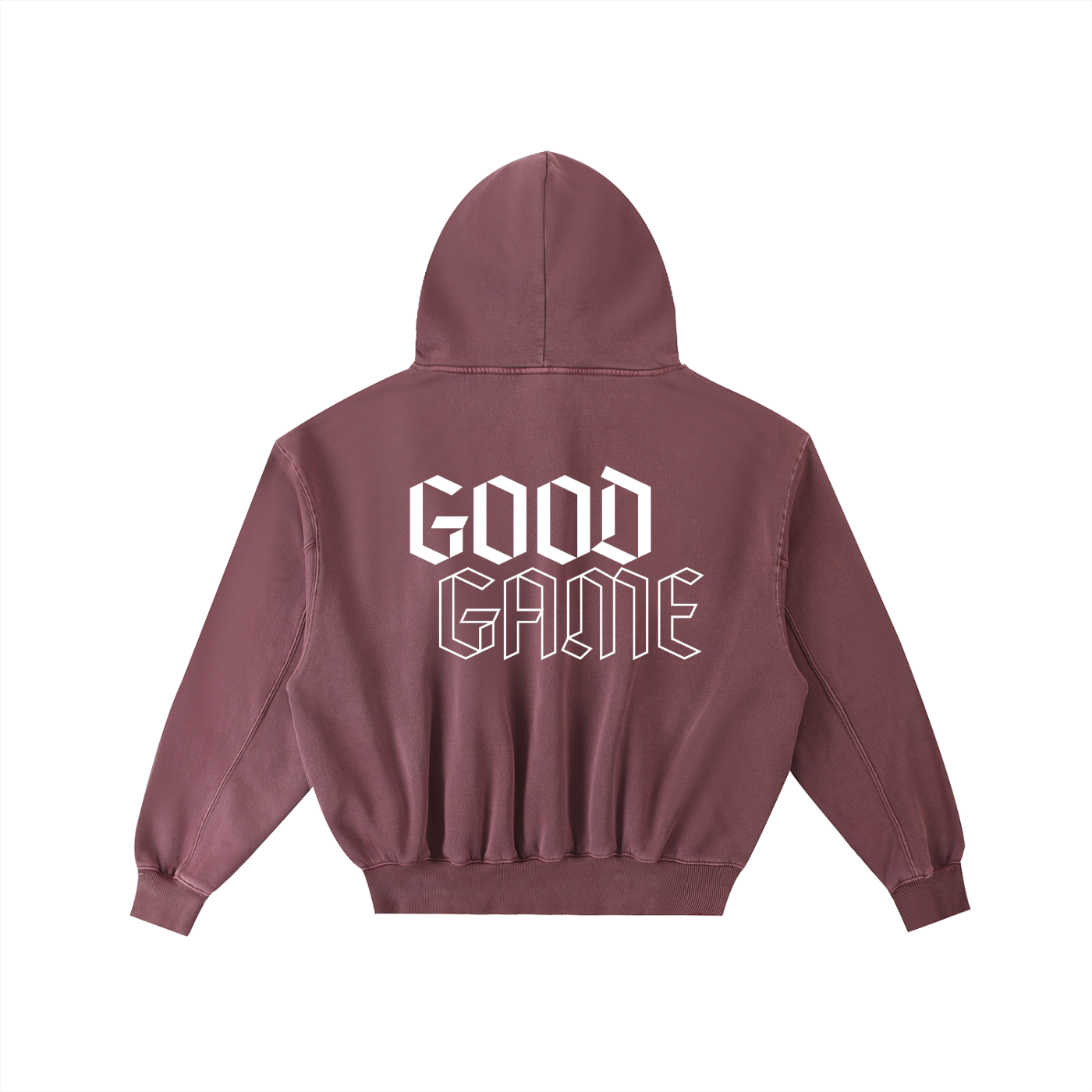 Frayed Enzyme Washed Fleece Hoodie