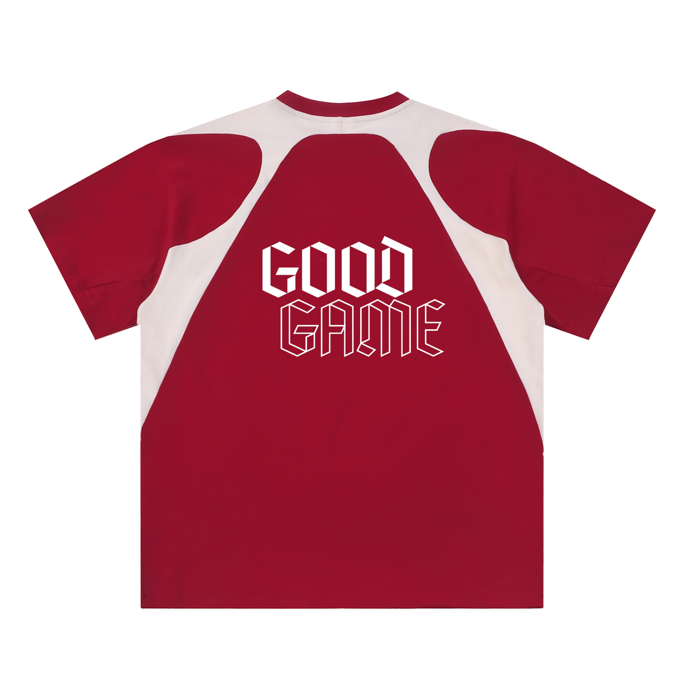 Contrast Panel Cotton T-Shirt