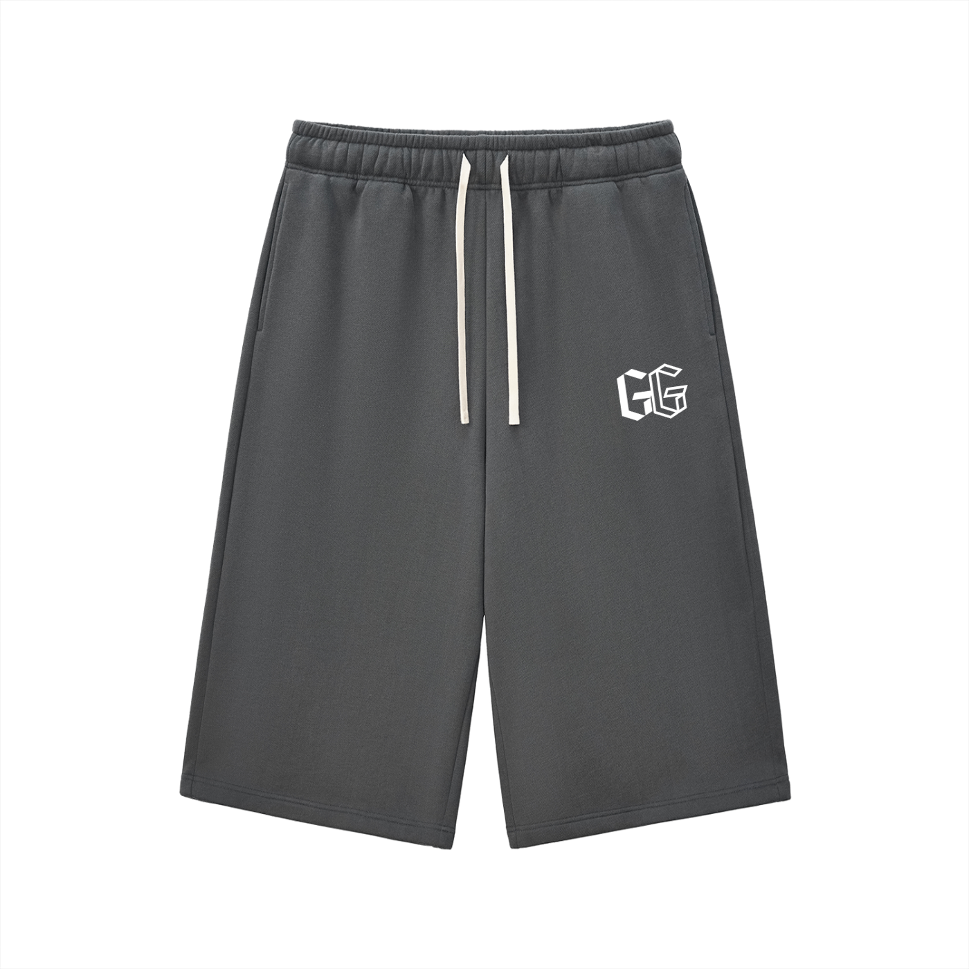 Relaxed Drawstring 3/4 Sweatpants