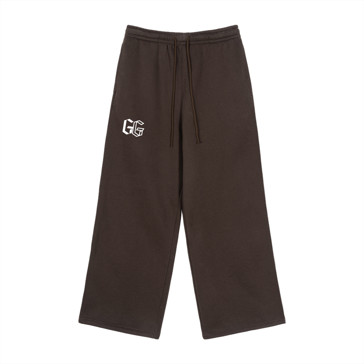 Fleece Drawstring Straight-Leg Sweatpants
