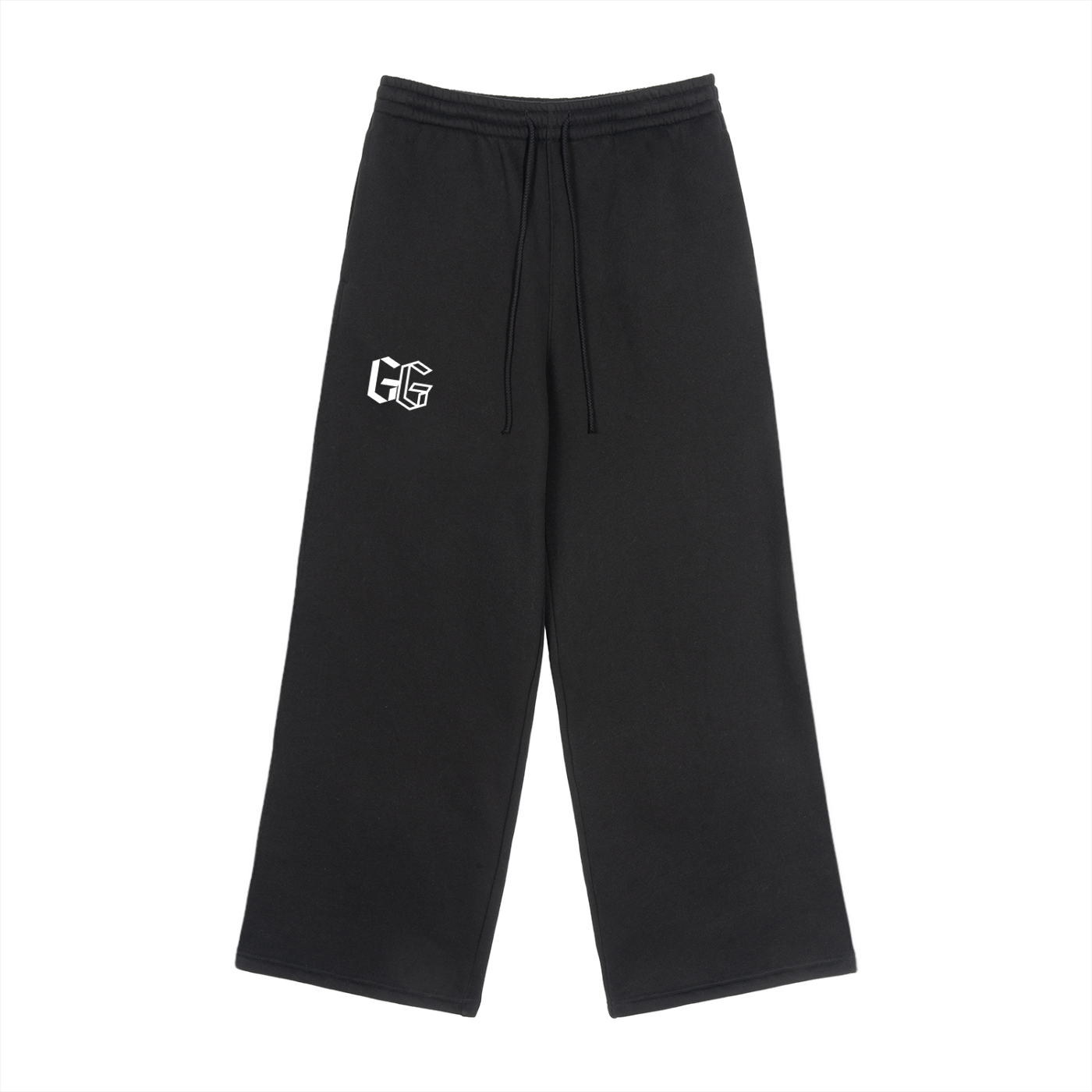 Fleece Drawstring Straight-Leg Sweatpants