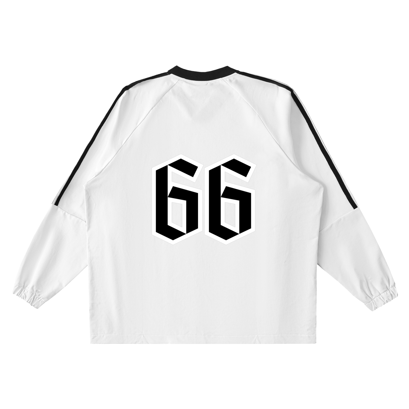 Color-Block V-Neck Long-Sleeve T-Shirt