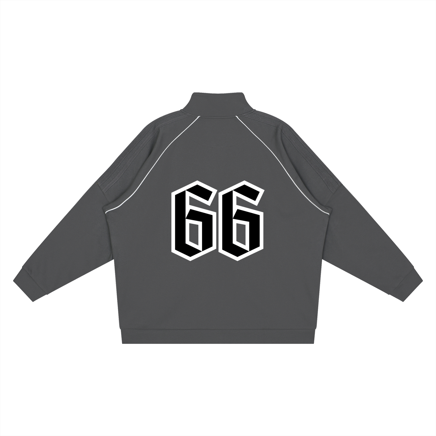 Reflection Striped Raglan Sleeve  Jacket