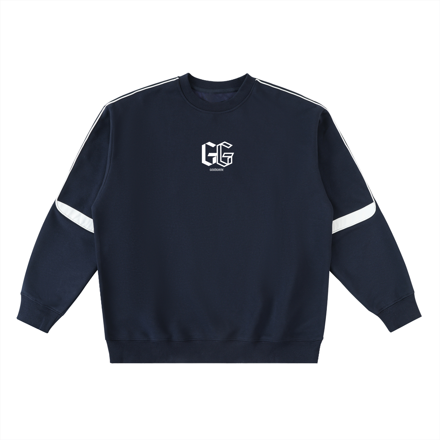 Oversized Crewneck Taped Sweatshirt