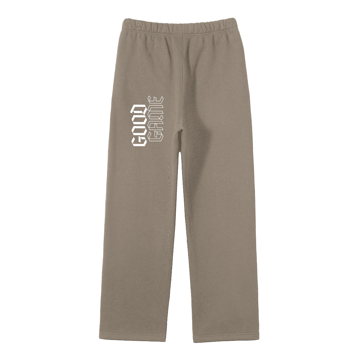 Unisex Solid Color Fleece Straight Leg Pants