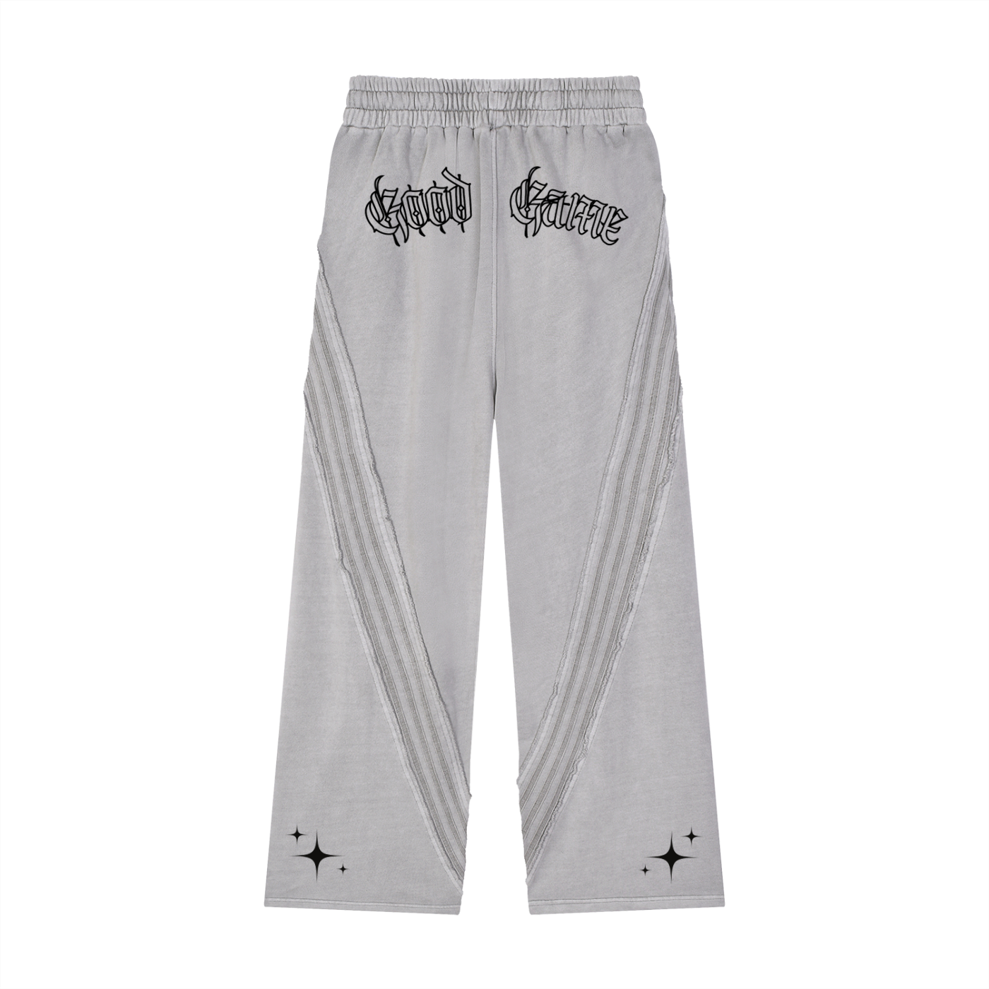 Snow Washed Tape Raw Edge Sweatpants