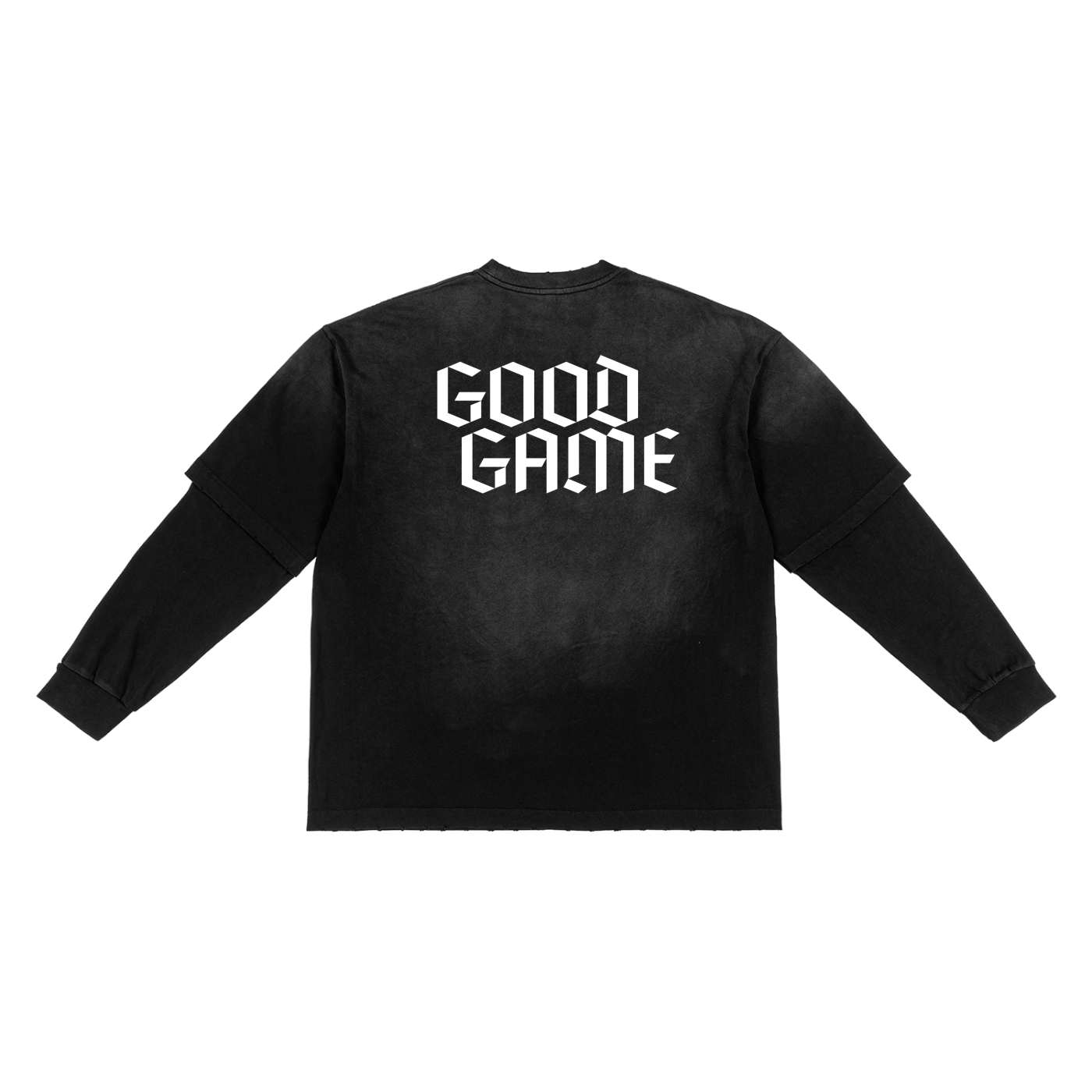 Sunfade Hand-Frayed Faux Two-Piece T-Shirt