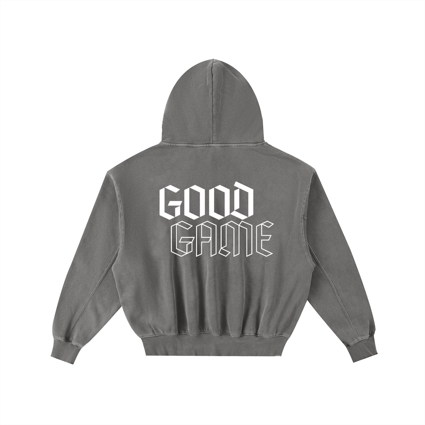 Frayed Enzyme Washed Fleece Hoodie