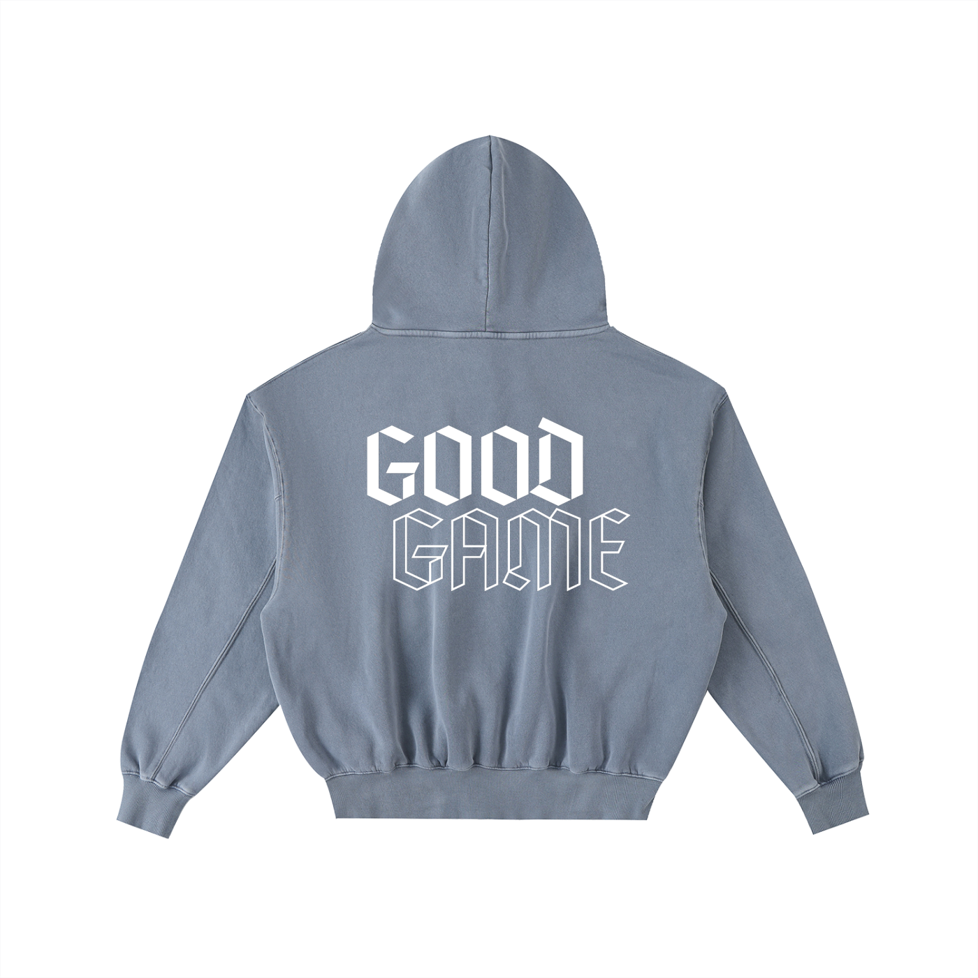 Frayed Enzyme Washed Fleece Hoodie