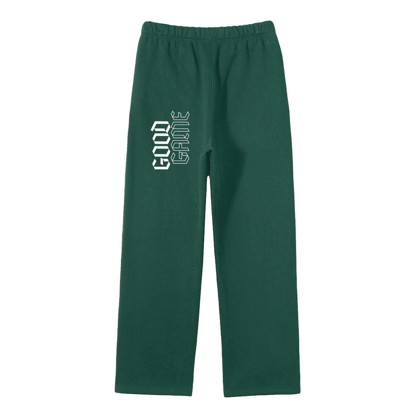 Unisex Solid Color Fleece Straight Leg Pants