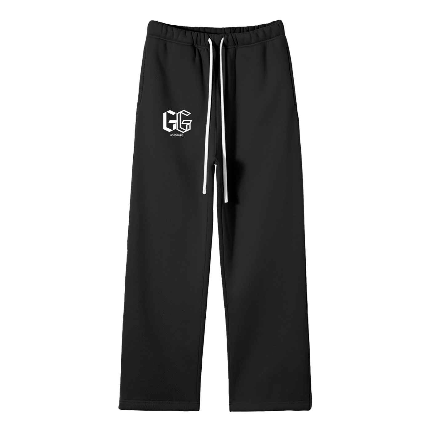 Unisex Solid Color Fleece Straight Leg Pants