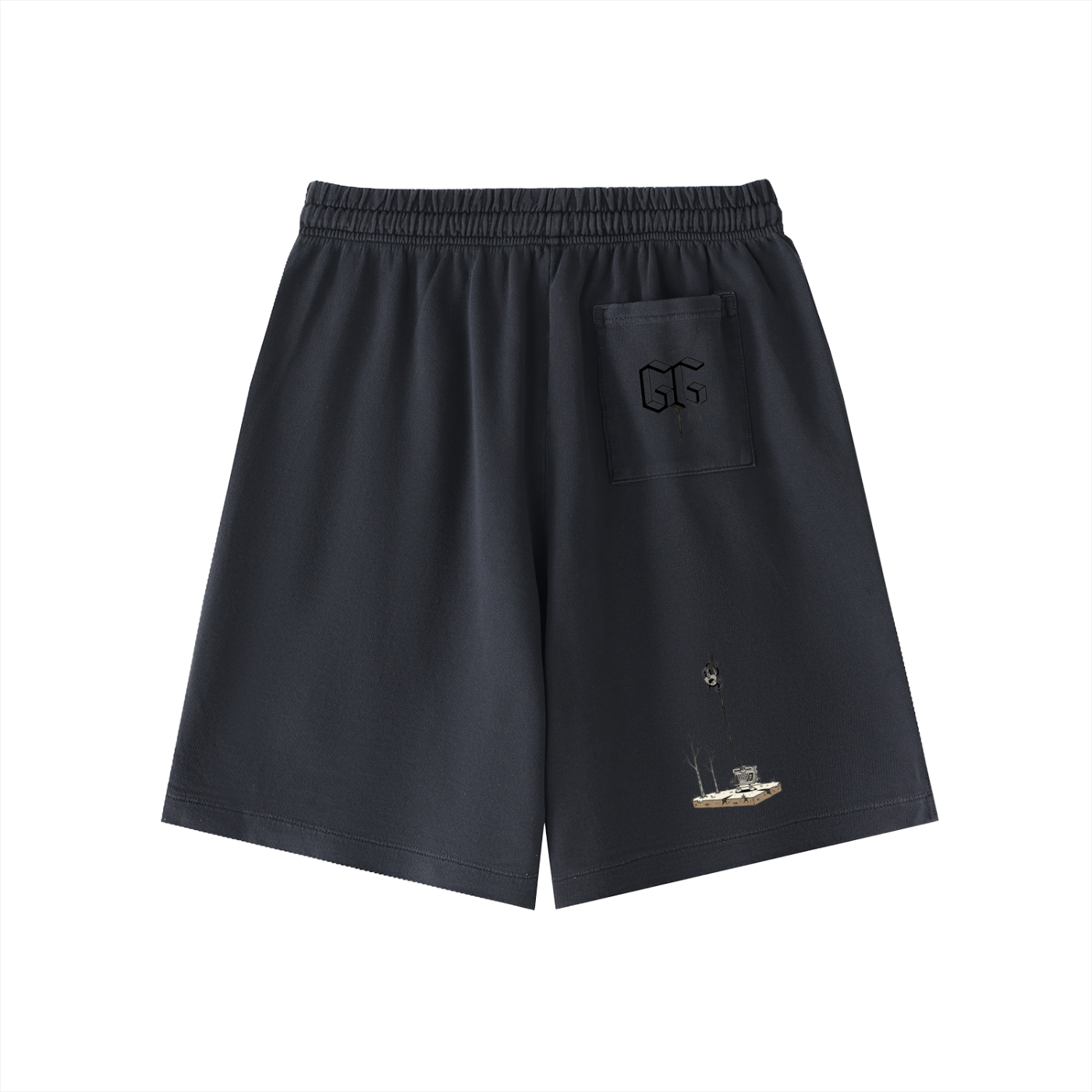 Vintage Wash Cotton Shorts