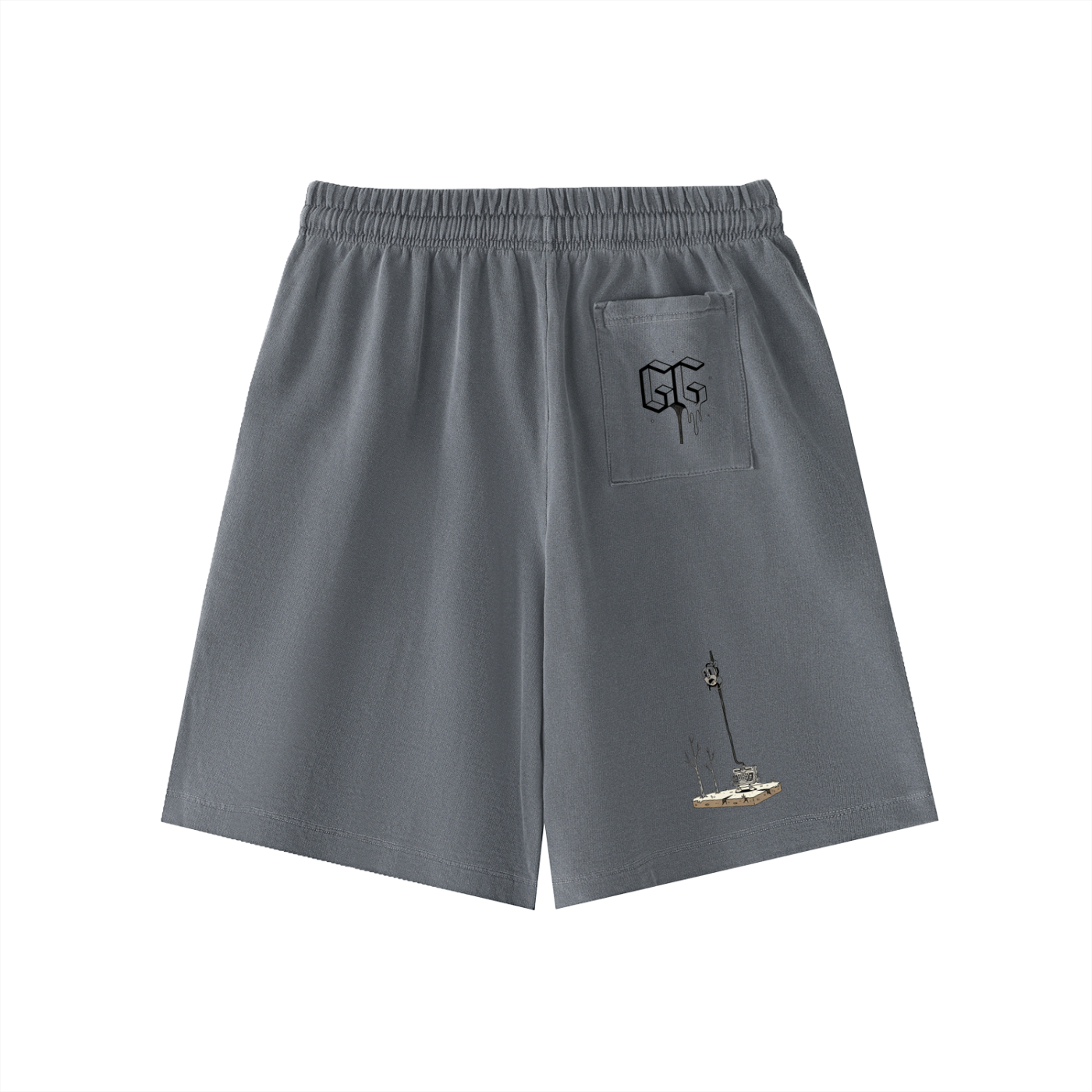 Vintage Wash Cotton Shorts