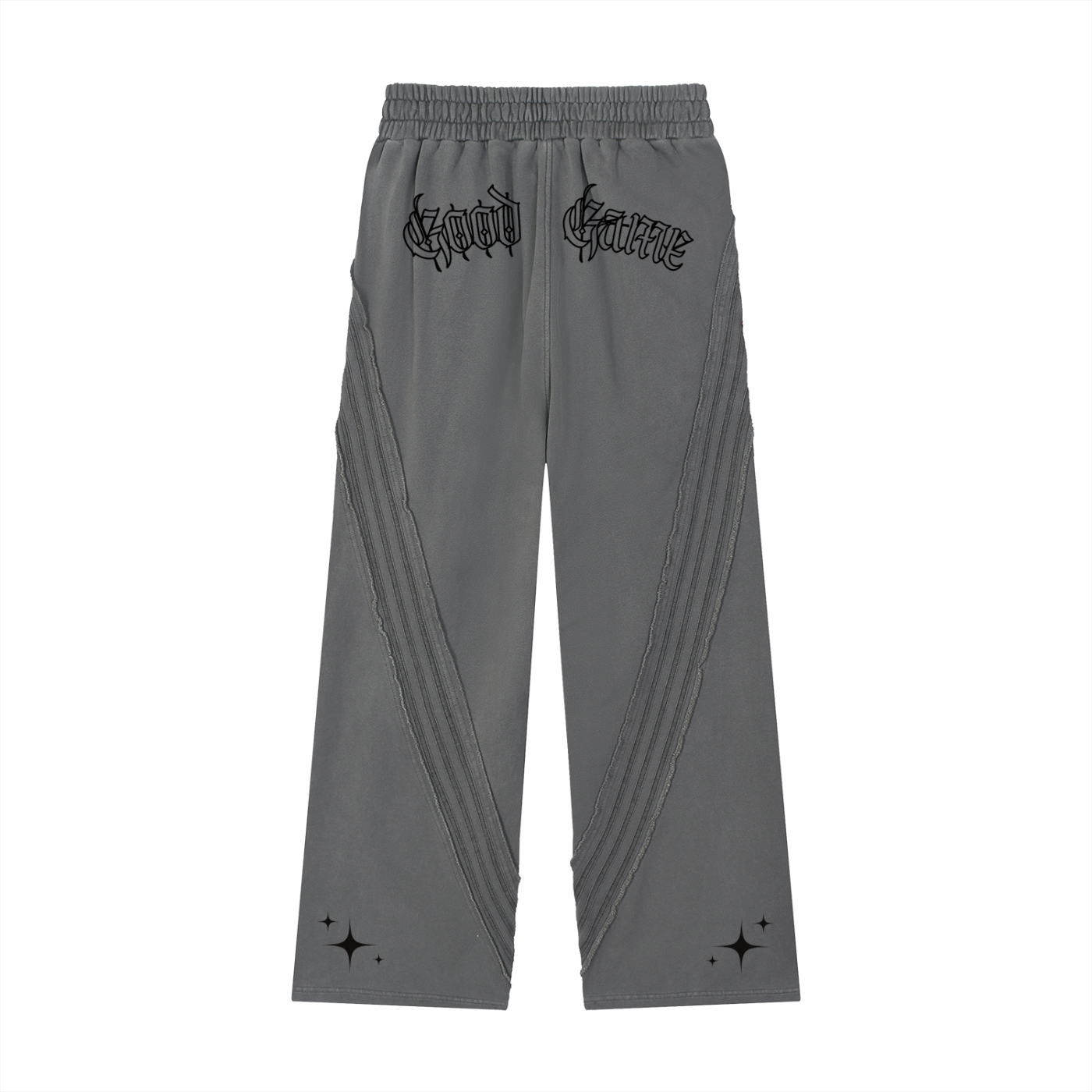 Snow Washed Tape Raw Edge Sweatpants