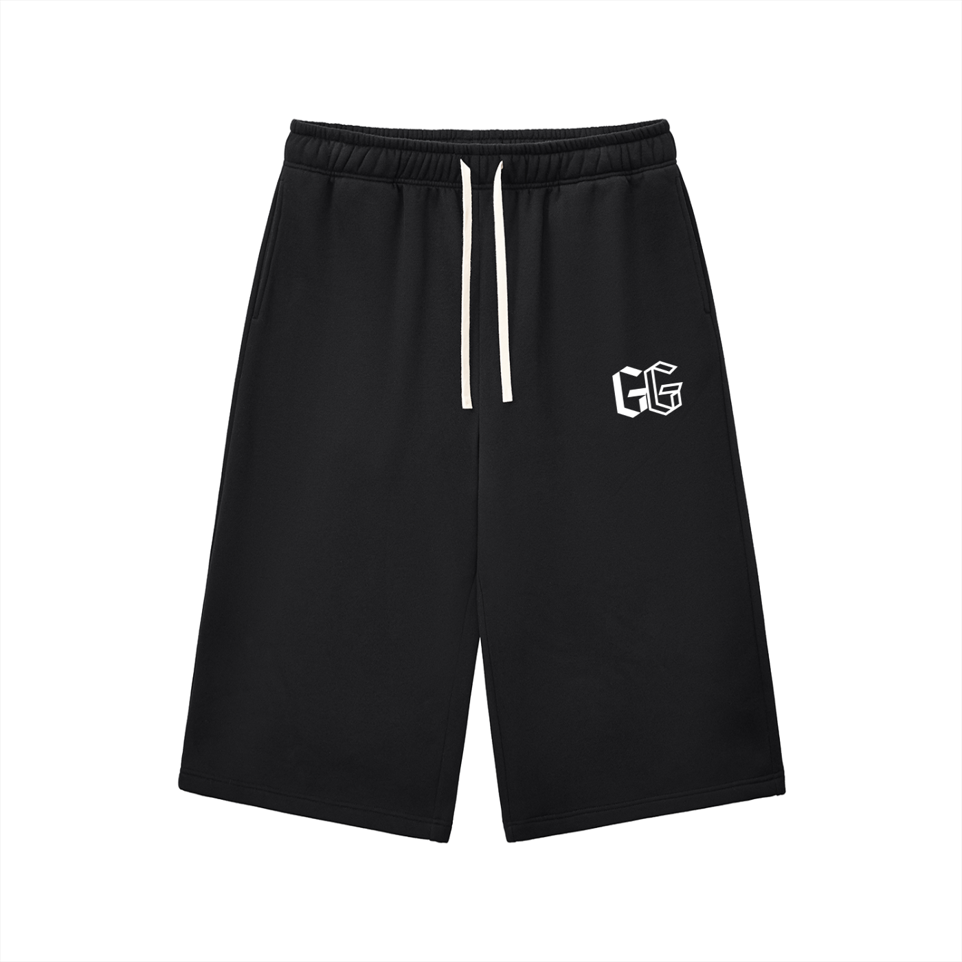 Relaxed Drawstring 3/4 Sweatpants