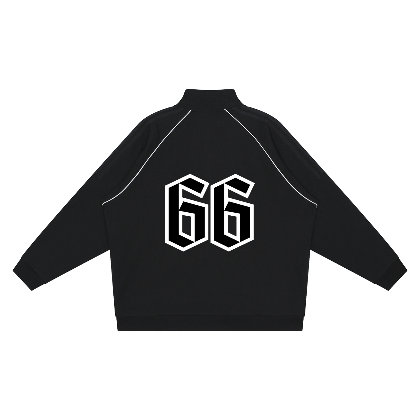 Reflection Striped Raglan Sleeve  Jacket