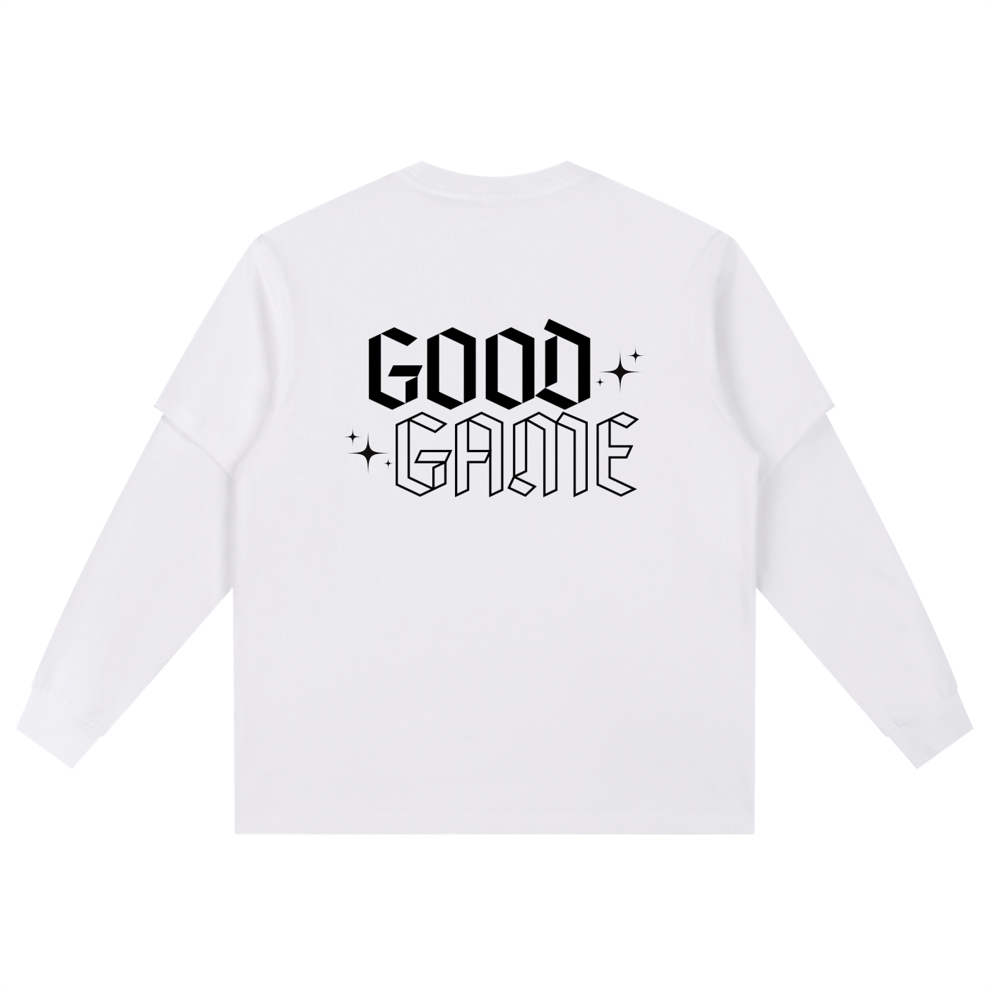 Layered Long Sleeve Oversized Tee