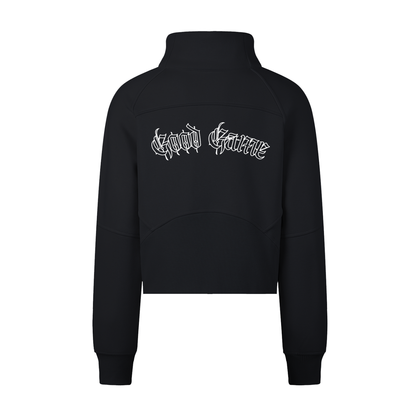 Cropped Half-Zip Sweatshirt